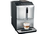 SIEMENS Kaffeevollautomat "EQ300 TF303E01, viele Kaffeespezialitäten, OneTouch-Funktion", silber (daylight silber), B:25,1cm H:38,3cm T:43,3cm, Kaffeevollautomaten, benutzerfreundliches Display, Keramikmahlwerk, daylight silber, Kaffeevollautomat