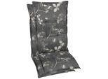 Sesselauflage GO-DE, grau (taupe), B:50cm H:6cm T:118cm, Baumwolle, Polyester, Polyurethan, Polsterauflagen, Sesselauflage, 118x50 cm