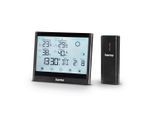 HAMA Wetterstation "Wetterstation "Full Touch", Schwarz, mit Außensensor, Reichweite 30m", schwarz, Wetterstationen, Wetterstation