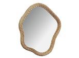 Wandspiegel LOCKER "Spiegel LUCA", braun, B:54cm H:66cm T:3cm, Geflecht Weide, Glas, Spiegel, Wandspiegel