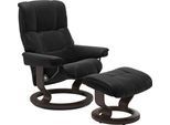 Fußhocker STRESSLESS "Mayfair", schwarz (schwarz paloma), B:55cm H:38cm T:39cm, Leder BATICK: BATICK ist ein leicht korrigiertes, durchgefärbtes und genarbtes Möbelleder, bei dem die meisten Unebenheiten und Spuren in der Regel entfernt wurden.;Leder PALOMA: PALOMA ist ein durchgefärbtes Semianilin-Möbelleder mit natürlicher Narbung.;ROHLEDER Stoff Q2 FARON: Ein fester zuverlässiger Bouclé mit ein