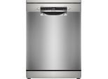 BOSCH Standgeschirrspüler "SMS4EVI09E", Energieeffizienz: B, silber (gebürsteter stahl mit anti, fingerprint), B:60cm H:84,5cm T:60cm, Geschirrspüler, Automatische Türöffnung für Effizienz, flexible Körbe & Schubladen, Standgeschirrspüler