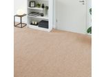Teppichboden ANDIAMO "Milo, Nadelfilz, Gesamthöhe 2,5 mm, Made in Belgium", beige, B:200cm L:1.000cm, Polyester, Polypropylen (PP), Teppiche, Teppichboden, Uni Farben, Breite 100 cm oder 200 cm, Wohnzimmer, strapazierfähig