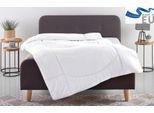 Microfaserbettdecke OTTO HOME "Microlux, Bettdecke 135x200 cm und Übergrößen bis 240x220cm", weiß, B:155cm L:220cm, Bezug: 100% Polyester. Obermaterial: 100% Polyester. Füllung: 100% Polyester, Bettdecken, Microfaserbettdecke, fest versteppter Bezug - keine Bettwäsche nötig, Sommer, Winter