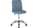 Bürostuhl DUO COLLECTION "Milo", blau, B:54cm H:84cm T:54cm, Metall, Nylon, Stühle, Bürostuhl