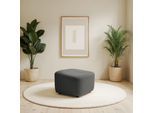 Polsterhocker HOME AFFAIRE "HETTY, passender Hocker zum Drehsessel HETTY, 56 x 60 x 40 cm", grau, B:56cm H:40cm T:60cm, 100% Polyester, Hocker, Polsterhocker, mit schrägem Sitz