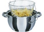 Frittiertopf GSW, silber (silberfarben), Ø:22cm, Töpfe, Frittiertopf, Induktion