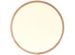 BRILLIANT LED Deckenleuchte "Brodsky", weiß (holz hell, weiß), Ø 39cm H: 9cm, Leuchten, 2500 lm, Ø 39 cm, Metall/Holz, holz hell/weiß, LED Deckenleuchte