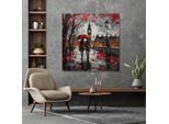 Leinwandbild QUEENCE "Ein Herbsttag in London", weiß, neutral, B:60cm H:60cm T:1,5cm, Canvas, Holz, Bilder, Leinwandbild