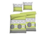 Bettwäsche FLORELLA "Uta silber Fein-Renforcé, 100% Baumwolle", grau (silber), B/L: 140cm x 200cm, 2 Stk., 2 Stk., Renforcé, B/L: 70cm x 90cm, Renforcé, Obermaterial: 100% Baumwolle CO., Bettwäsche, Bettwäsche