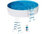 Rundpool MY POOL BWT, weiß, H:110cm Ø:360cm, Schwimmbecken, Rundpool, 3-tlg., ØxH: 360x110 cm
