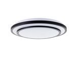 BRELIGHT LED Wandleuchte "Luciano", schwarz (schwarz, weiß), Ø 49cm H: 7cm, 1 Stk., Leuchten, D 50 cm, 3800 lm, 3000-6500 K, 36 W, dimmbar, CCT, Fernbedienung, LED Wandleuchte