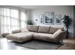 Ecksofa EXXPO - SOFA FASHION "Biarritz modern und elegantes Mega Sofa mit tollem Sitzkomfort, L-Form", beige (latte, beige), B:324cm H:92cm T:203cm, Sofas, Ecksofa, XXL– Longchair Ecke in hochwertiger Verarbeitung, Stellmaße 324x203 cm