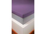 Spannbettlaken BELLANA "bellana deluxe für Topper, mit Elasthan, Premium Jersey 230 g/m²", lila (pflaume), 1 Stk., Jersey, 100x200 100x210 100x220 110x200 110x210 110x220 120x200 120x210 120x220 90x200 90x210 90x220 10cm, Jersey, Obermaterial: 95% Baumwolle, 5% Elasthan (LYCRA), Bettlaken, Spannbettlaken, mit 5% Elasthan, für Topper mit 4-10cm Höhe, bügelfrei, faltenfrei