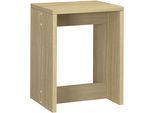 Barhocker KOCHSTATION "Luna, Barstuhl, Stitzhocker, Made in Italy", beige (eiche chopinfarben), B:45cm H:60cm T:37cm, Hocker, Barhocker, Küchenhocker im 2er-Set