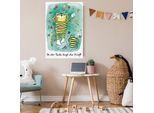 Leinwandbild LUCKYLINDE "Der kleine Tiger - In der Ruhe...", bunt (farbe bild(er): bunt), B:60cm H:90cm T:2cm, Canvas, Holzrahmen, Bilder, Leinwandbild, Exklusive JANOSCH Kindermotive