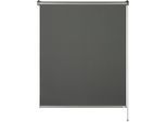 Seitenzugrollo "Thermorollo Martha", grau (anthrazit), B:75cm H:150cm, Polyester, SCHÖNER WOHNEN-KOLLEKTION, Rollos, Seitenzugrollo, Schöner Wohnen Rollo, geklebt
