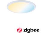 PAULMANN LED Einbauleuchte "Areo", weiß, 1, Ø 23cm H: 2,6cm, 1 Stk., Leuchten, LED-Modul, Weiß Tunable, LED Einbauleuchte