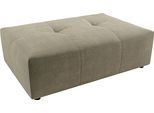 Polsterhocker 3C CANDY "Yoshy", grün (oliv), B:120cm H:41cm T:83cm, 100% Polyester, Hocker, Polsterhocker, Passend zur Serie Yoshy