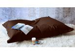 Sitzsack KINZLER "XXL Outdoorfähig", braun (dunkelbraun), B:140cm H:20cm T:180cm, Polyester, Sitzsäcke, Sitzsack, Uni Farben, Outdoor geeignet, ideal im Wohnzimmer & Kinderzimmer