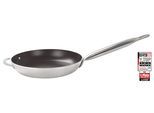 Bratpfanne ELO "Bistro Line", silber, B:42,5cm H:6cm L:74cm Ø:40cm, Pfannen, Bratpfanne, langer, handlicher Edelstahl Profi Griff, Induktion