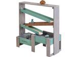 Wasserbahn MUDDY BUDDY "Aqua Tower", grün (warmgrau, salbei), Wasserbahnen, Kinder, B/H/L: 44cm x 105cm x 100cm, Holz, Wasserbahn, inkl 2 großer Auffangbecken, warmgrau-salbei, B:44cm H:105cm L:100cm