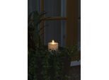 LED-Kerze KONSTSMIDE, beige (cremeweiß), B:7,6cm H:13cm T:7,6cm Ø:7,6cm, Kerzen, LED-Kerze, LED Kerze, cremeweiß