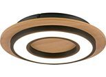 JUST LIGHT Deckenleuchte "TOLA", schwarz, 1, Ø 32cm H: 6,4cm, 1 Stk., Leuchten, LED, Deckenleuchte