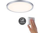 PAULMANN LED Einbauleuchte "Areo", grau (chromfarben), 1, Ø 23cm H: 2,6cm, 1 Stk., Leuchten, LED-Modul, 3-Stufen-dimmbar, LED Einbauleuchte