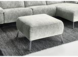 Polsterhocker HOME AFFAIRE "Bellini", grau (hellgrau), B:75cm H:47cm T:75cm, Chenille (59, 7% Polyester, 34, 4% Polyacryl, 5, 9% Viskose), Hocker, Polsterhocker, passend zur Serie "Bellini"