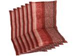Sesselauflage GO-DE, rot, B:50cm H:6cm T:110cm, Baumwolle, Polyester, Polyurethan, Polsterauflagen, Sesselauflage, 110x50 cm