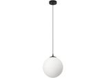 EGLO Hängeleuchte "RONDO 3 Pendellampe, Stahl und Glas, E27, IP20, Esstischlampe, Lampe", schwarz, Ø 30cm H: 110cm, 1 Stk., Leuchten, Hängeleuchte, H110 x Ø30, schwarz, 1X40W exkl., Hängeleuchte