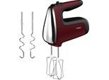 TEFAL Handmixer "HT6525 Powermix Silence", rot (rot, dunkelgrau), B:7,6cm H:30,5cm T:21cm, Mixer, leistungsstarker 600-W-Motor, Handmixer
