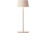 BRILLIANT LED Außen-Tischleuchte "Viani", beige, 1, Ø 9cm H: 25cm, 1 Stk., Leuchten, Kabellos, Solar & USB, H 25 cm, 170 lm, höhenverstellbar, 3000 K, LED Außen-Tischleuchte