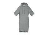 Badeponcho TOM TAILOR HOME "Surfponcho COLOR BATH" Gr. L, grau (moody grau), LXL, Frottier, Hausmäntel, Badeponcho, mit Kordel, Bauchtasche, saugstark, Baumwolle, auch in Kindergrößen