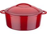 Kochtopf GSW "Red Shadow", rot (rot, schattiert), H:10cm Ø:24cm, Töpfe, Kochtopf, Dunstzapfen im Deckel zum Garen im eigenen Saft, Induktion, Ø 24 cm
