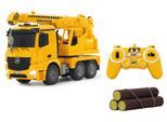 RC-Truck JAMARA "Schwerlastkran Mercedes Arocs", gelb, Fernlenkfahrzeuge, KinderB:40cm H:22cm T:15cm, Kunststoff, RC-Truck, mit Signallichtern, B:40cm H:22cm T:15cm