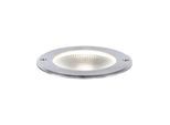 LED Einbauleuchte PAULMANN "Floor IP67 120mm 3000K 6W 580lm 230V Edelstahl, Aluminium", silber (edelstahlfarben), T:9,5cm Ø:12cm, Leuchten, LED Einbauleuchte, Bodeneinbauleuchte