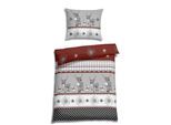 Bettwäsche FLORELLA "Veran weinrot Flausch-Flanell, 100% Baumwolle", rot (weinrot), B/L: 140cm x 200cm, 1 Stk., 1 Stk., Flanell, B/L: 70cm x 90cm, Flanell, Obermaterial: 100% Baumwolle CO., Bettwäsche, Bettwäsche