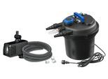Teichfilter UBBINK "BioPressure II 10000 PlusSet", blau (schwarzblau), B:38cm H:40cm L:38cm, Kunststoff, Filteranlagen, Teichfilter, Komplett-Set Druckfilter