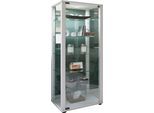 Standvitrine VCM "Holz Glas Stand Vitrine Sammelvitrine Kavisa L", weiß, B:50cm T:38cm, Obermaterial: 100% Holz Wood., Schränke, Standvitrine
