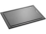 Schneidebrett GEFU "SLIZE", schwarz, B:25cm H:0,9cm L:37cm, Holzpapierfaser, Schneidebretter, Schneidebrett, Holzverbundstoff aus 80 % recyceltem Material, Saftrille