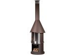 Grillkamin BUSCHBECK "Melbourne", braun (braun metallic), H:230cm Ø:65cm, Grills, Grillkamin