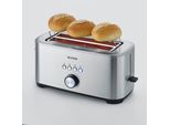 SEVERIN Toaster "AT 2621", silber (gebürstet, silber), B:19cm H:19,5cm T:42cm, Toaster, Toaster