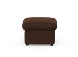 Hocker DOMO COLLECTION "Pegnitz", braun (dunkelbraun), B:60cm H:39cm T:60cm, 100% Polyester, Hocker, Hocker