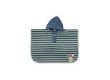 Kapuzenhandtuch STERNTALER "Badeponcho ESEL Emmilius", blau (mittelblau), 1 Stk., Frottee, Handtücher, Kapuzenhandtuch