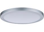 PAULMANN LED Panel "Atria rund 300mm 16W 2.700K Chrom matt", grau (chromfarben), 1, Ø 30cm H: 2cm, 1 Stk., Leuchten, Atria rund 300mm 16W 2.700K Chrom matt, LED Panel