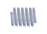PAULMANN LED-Streifen "MaxLED 500 Stripe 2,5m Daylight Cover 6500K 15W 24V Silber Kunststoff", silber (silberfarben), Flammen 1 Stk., Gesamtlänge 2,5m, Lichterketten, IP44, LED-Streifen
