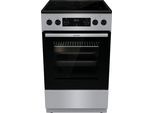 GORENJE Elektro-Standherd "GECS5C7", Energieeffizienz: A, silber (edelstahlfarben), Herdsets, Knusprig genießen – ganz ohne Extra-Kalorien - dank AirFry-Funktion, Elektro-Standherd