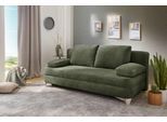 Schlafsofa JOCKENHÖFER GRUPPE "Noah, B: 202 cm, Liegefl.154x202 cm", grün 578, 23, B:202cm T:99cm, Korpus: 100% Polyester;Kissen: 100% Polyester, Sofas, Schlafsofa, mit Bettfunktion & Bettkasten
